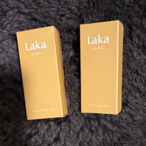 Laka Fruity Glam Tint NIB Browns - Salty & Ash Nut